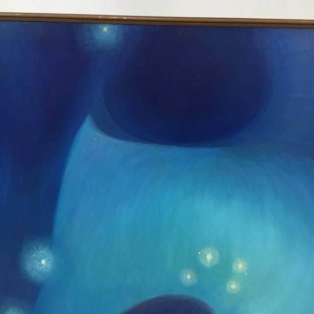 Contemporary 1987 Howard John Besnia Large Abstract Acrylic on Canvas Painting For Sale - Image 3 of 11