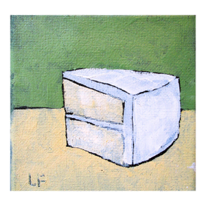Miniature 4x4 Frosted Layer Cake Lynne French Still Life O/C
