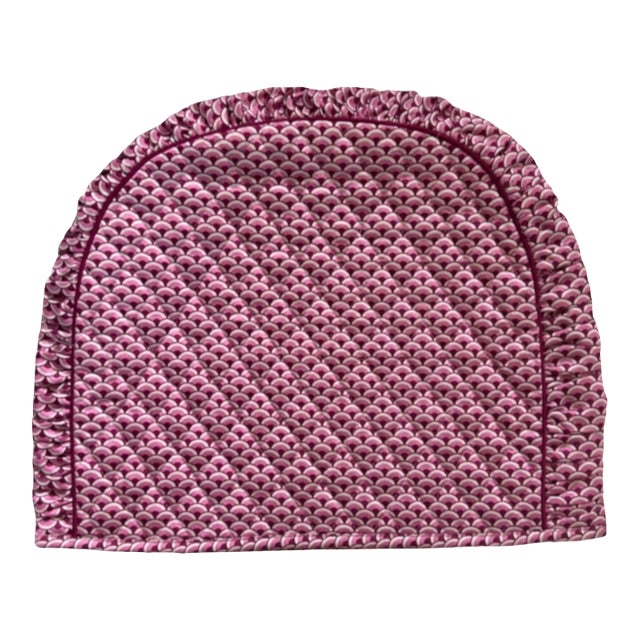 Vintage Danish Pink Quilted Tea Cozy For Sale