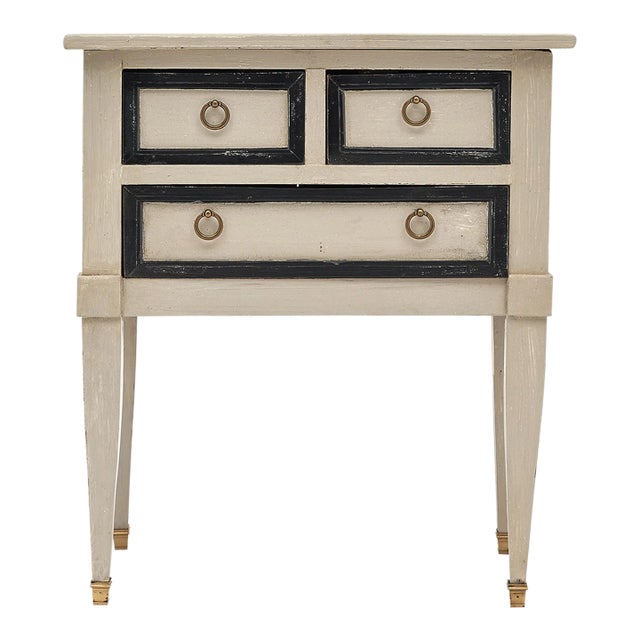 Antique Painted Petite Side Table For Sale