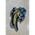 Mid-Century Modern Vintage Coro Enamel Iris Brooch For Sale - Image 3 of 12