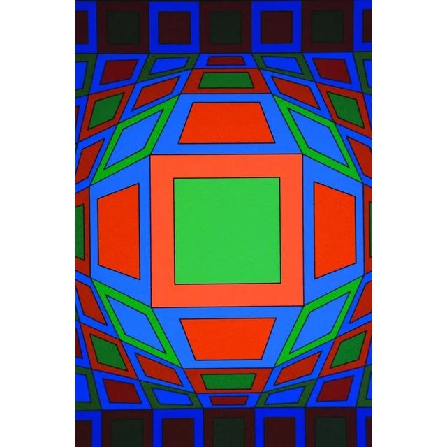 Victor Vasarely, Microcosmos, 1979, Silkscreen For Sale - Image 4 of 8