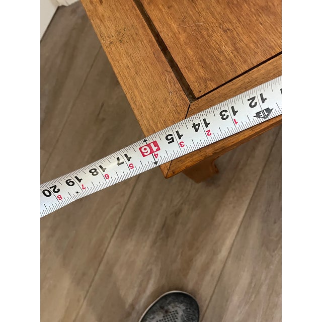 Vintage Chinoiserie Ming Style Wooden Side Table -Plant Stand For Sale - Image 11 of 12