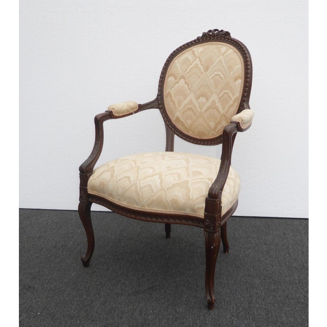 1970s Vintage French Provincial Ornately Carved Off White ...