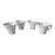 Set 4 Indiana Milk Glass Grape Colony Harvest Footed Cups, 1950s For Sale