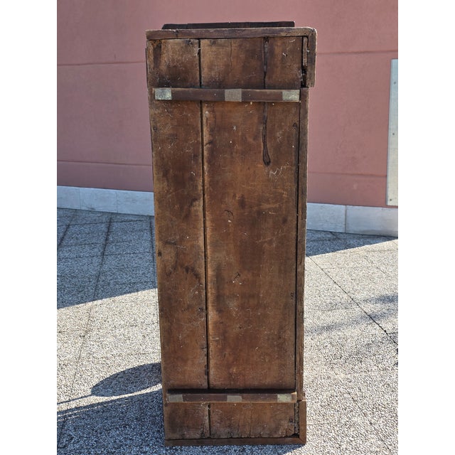 18th Century Rustic Trentino Chest in Carved Wood For Sale - Image 17 of 18
