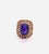 Late 20th Century Bochic Capri Vintage 18K Gold & Silver Multi-Gem Ring with Amethyst, Circa 1990 For Sale - Image 5 of 11