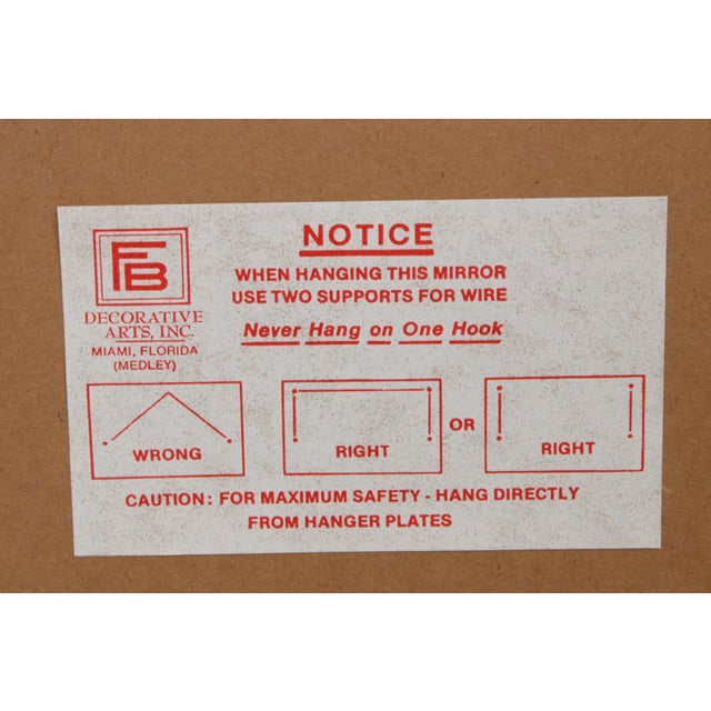 Friedman Brothers Neoclassical Black and Gold Gilt Wall Mirror For Sale - Image 13 of 13