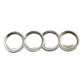 1990s Tiffany & Co Estate Antique Buttons Sterling Silver, 4 Pieces For Sale