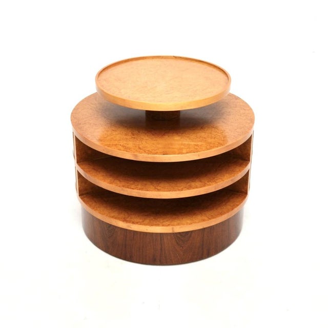 Art Deco Birds Eye Maple Side Table, 1930s For Sale - Image 11 of 11