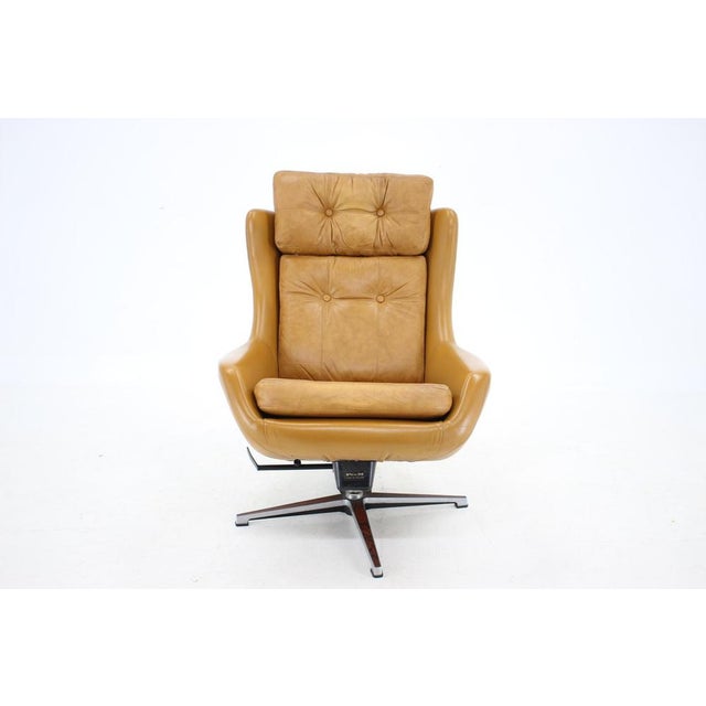 Leather Adjustable Armchair from Peem, Finland, 1970s For Sale - Image 3 of 18