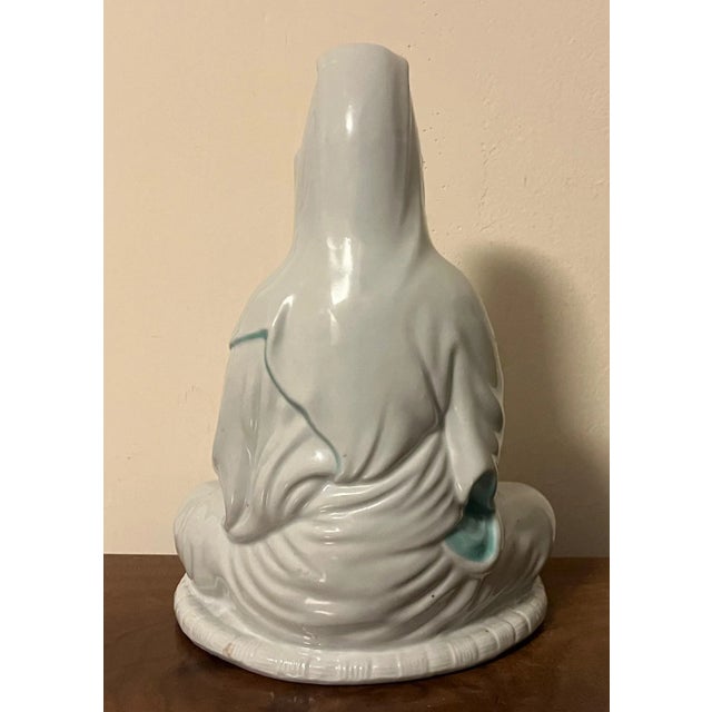 Ceramic 19th Century Japanese Meiji Porcelain Figure of a Goddess or Guanyin For Sale - Image 7 of 13