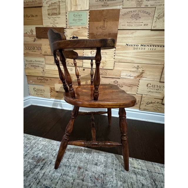 Mid Century Captain's Chair, Pub or Saloon Style Chair For Sale In Miami - Image 6 of 9
