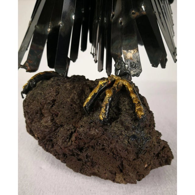 Metal Eagle Sculpture by J. van den Heuvel For Sale - Image 7 of 9