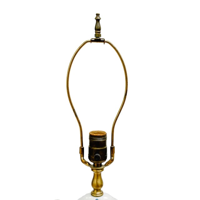 Mid-Century Modern Kaiser Kuhn Swedish Armorial Porcelain Urn Table Lamp For Sale - Image 9 of 11