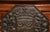 Rich in heraldic detail and architectural presence, this substantial antique French fireback would make a striking focal...