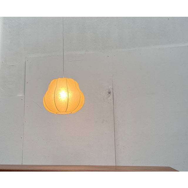 Mid-Century Modern Cocoon Pendant Lamp by Friedel Wauer for Goldkant Leuchten, 1960s For Sale - Image 6 of 18