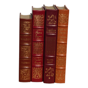 Set of Four Collector Books, Walden, Jane Eyer, Ivanhoe & Gulliver's Travel