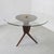 Wood Italian Round Wooden and Crystal Living Room Table attributed to Osvaldo Borsani, 1960s For Sale - Image 7 of 13
