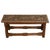 Wood Antique English Carved Oak Arts & Crafts Hall Bench Seat 'Birds in a Tree' 1900 For Sale - Image 7 of 14