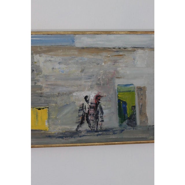Zage Johansson, Figures in Motion, 1960s, Oil on Canvas, Framed For Sale - Image 14 of 16