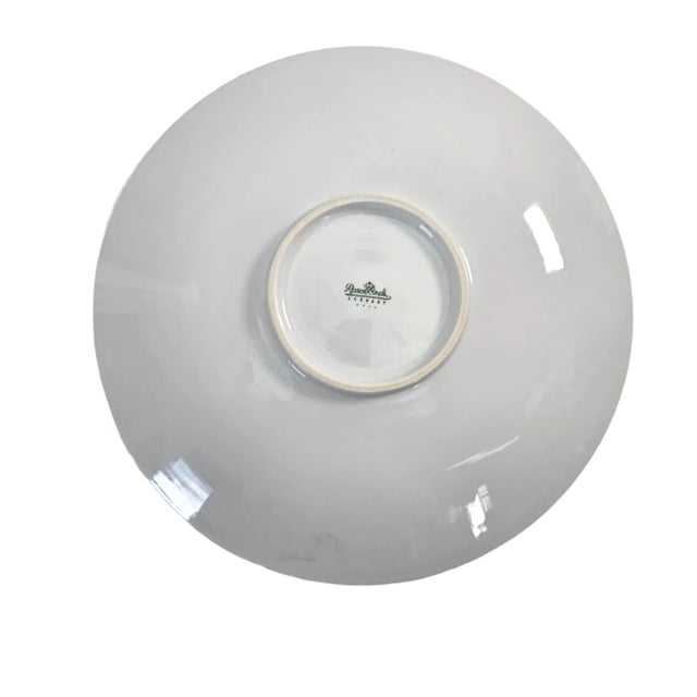 White Rosenthal Mid-Century Modern Sunburst Porcelain Plate & Vase Set, Germany (12") For Sale - Image 8 of 10