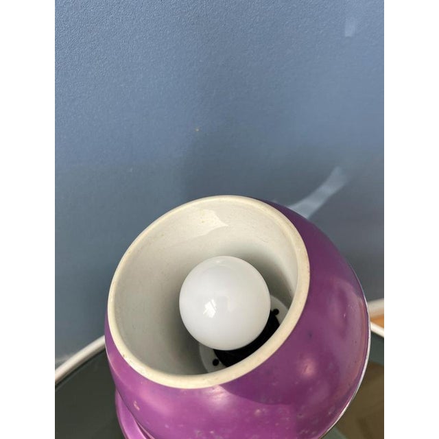 Vintage Space Age Purple Eyeball Desk Lamp For Sale - Image 10 of 11