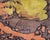 Abstract Landscape Batik Signed by Harry Hilson For Sale - Image 4 of 9
