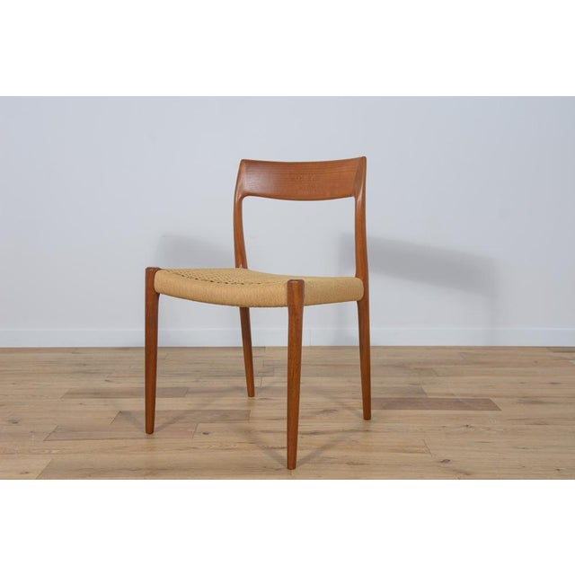Mid-Century Model 77 Dining Chairs by Niels Otto Møller for J.L. Møllers, 1960s, Set of 4 For Sale - Image 9 of 18