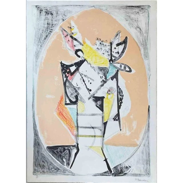 Mario Francesconi, Still Life with Vase, Lithograph, 1970s For Sale - Image 4 of 4