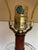 Pair of Vintage Leeazanne Postmodern Faux Burl & Lucite Table Lamps With Original Shades For Sale - Image 12 of 17