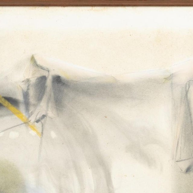 Manuel Gil Teixeira Lopes, Composition, 1960s, Mixed Media on Paper For Sale - Image 4 of 6