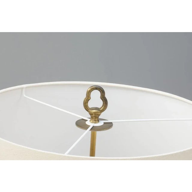 French Empire Style Brass Floor Lamp, 1950s For Sale - Image 6 of 7