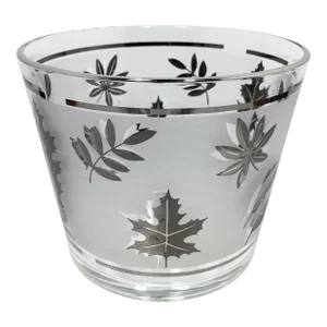 Platinum Fronds 1950s Ice Bucket