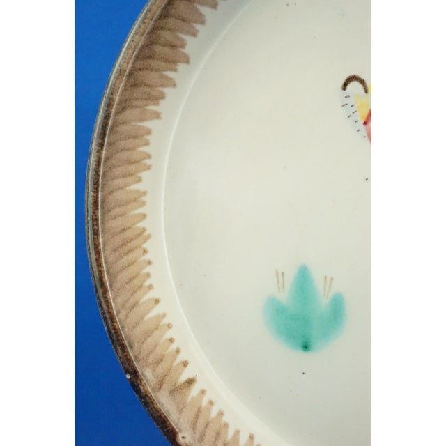 Musa Roma Majolica Ceramic Plate with Airbrush Decoration, 1900s For Sale - Image 17 of 18