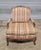 French Late 20th Century Ej Victor Walnut Louis XV Arm Chair Matching Ottoman Shell & Bellflower For Sale - Image 3 of 12