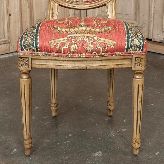 Set of 8 French Louis XVI Fruitwood Dining Chairs Includes 2 Armchairs For Sale - Image 18 of 18
