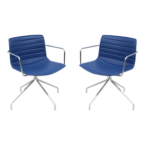 Italian Modernism Lievore Altherr Molina for Arper Catifa Swivel Chairs - A Pair