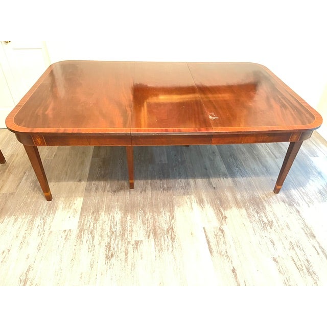 Vintage English Mahoganny Extention Table For Sale - Image 10 of 11