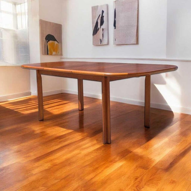 Danish Mid-Century Teak Butterfly-Leaf Dining Table, Mid-Century Modern, Scandinavian For Sale - Image 9 of 18