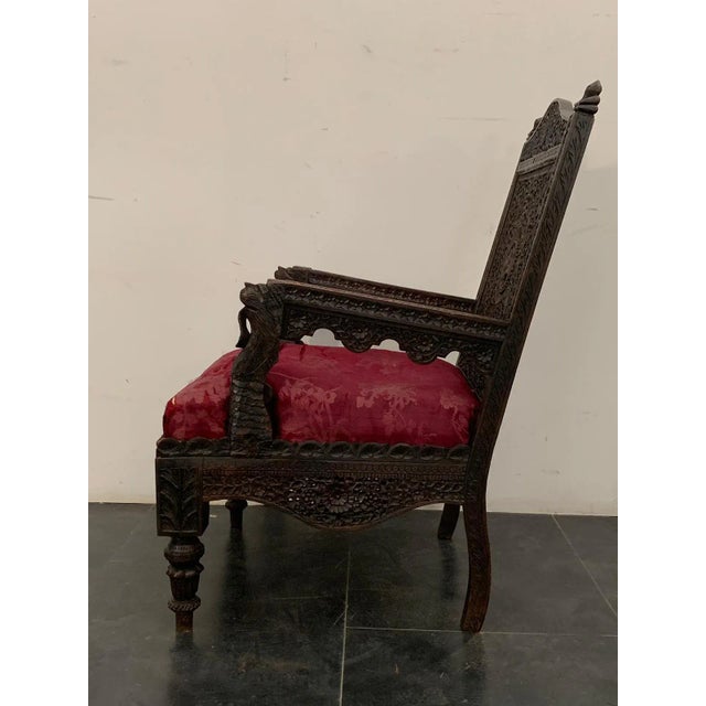 Antique Colonial Lounge Chair For Sale - Image 5 of 12