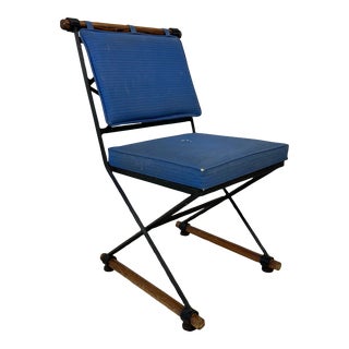 Mid 20th Century Attributed to Cleo Baldon Wrought Iron Side Chair For Sale