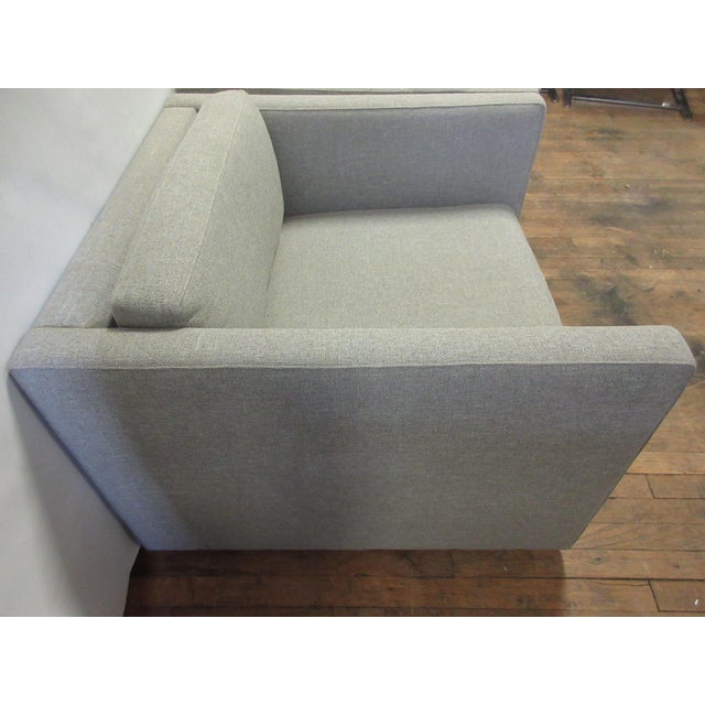 2010s Knoll Charles Pfister Mid-Century Lounge Chairs in Grey - A Pair For Sale - Image 5 of 8