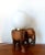 Vintage Elephant and Opaline Table Lamp, 1940s For Sale - Image 13 of 13