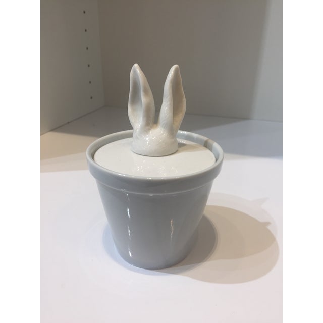 Imm Carousel Ceramic Rabbit Ears Jar Chairish