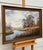 Farmhouse by a River in the English Countryside by 20th Century British Artist 1975 Circa For Sale - Image 16 of 18