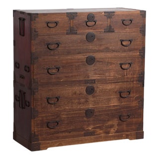 Antique Japanese Tansu Chest of Drawers For Sale