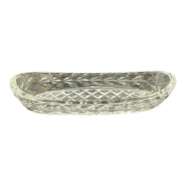 Vintage Waterford Crystal Oval Dish For Sale