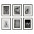 Set of 6 - 'Antique Locks' Framed Contemporary Black and White Gallery Wall of Photographs Installation For Sale