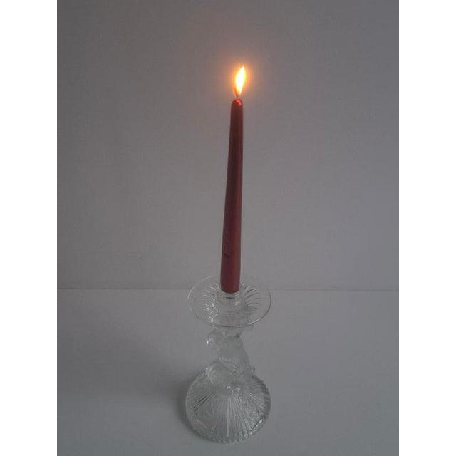 Mid-Century Cut Glass Sculptural Candleholder, Czechoslovakia, 1960s For Sale - Image 11 of 18